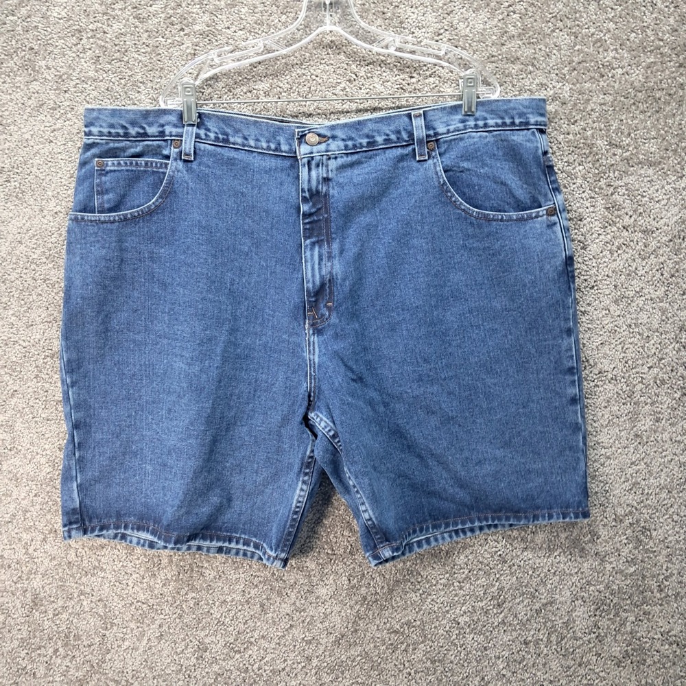 Cherokee Mens Relaxed Fit Denim Shorts 46 Dark Stonewash Blue Cotton T101D NWT